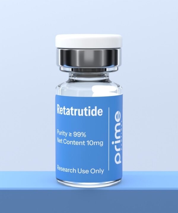 Prime Peptides Retatrutide 10mg research vial